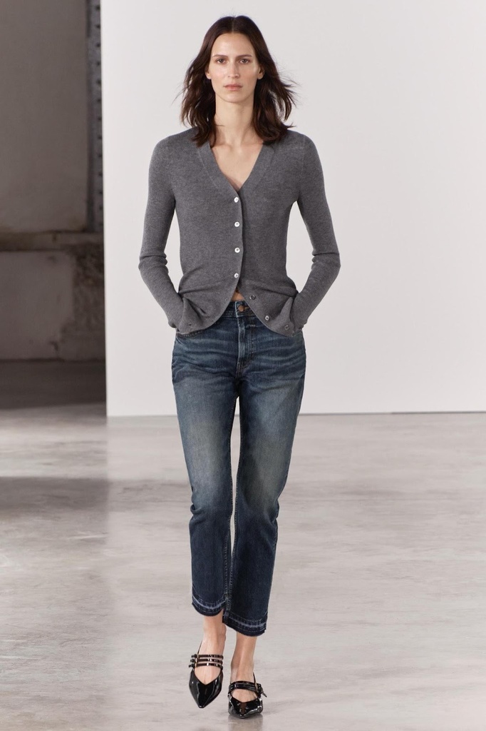 Jeans ZW Collection Loose Slim Tiro Medio