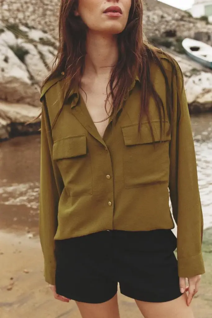 Blusa Efecto Arrugado