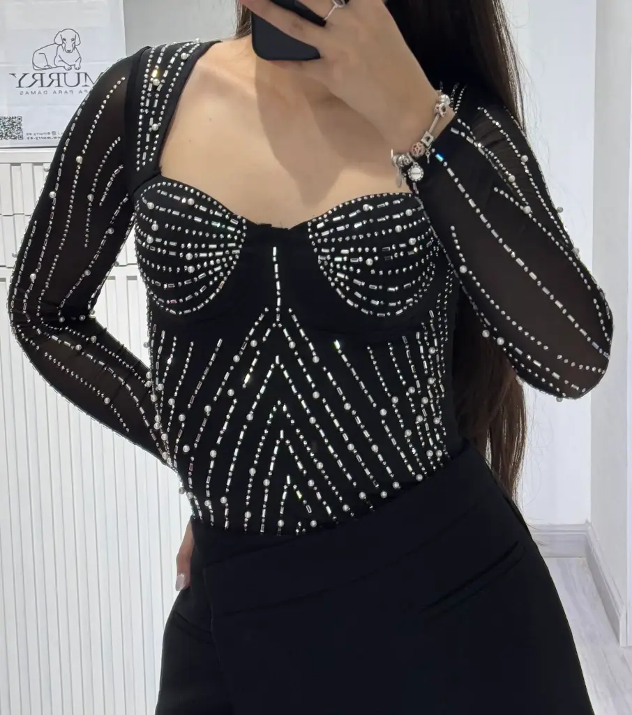 Camiseta Manga Larga Brillos Vinceotto