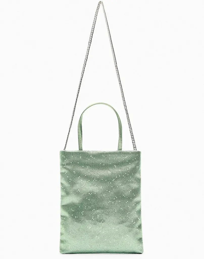 Bolso Mini Shopper Brillos morado