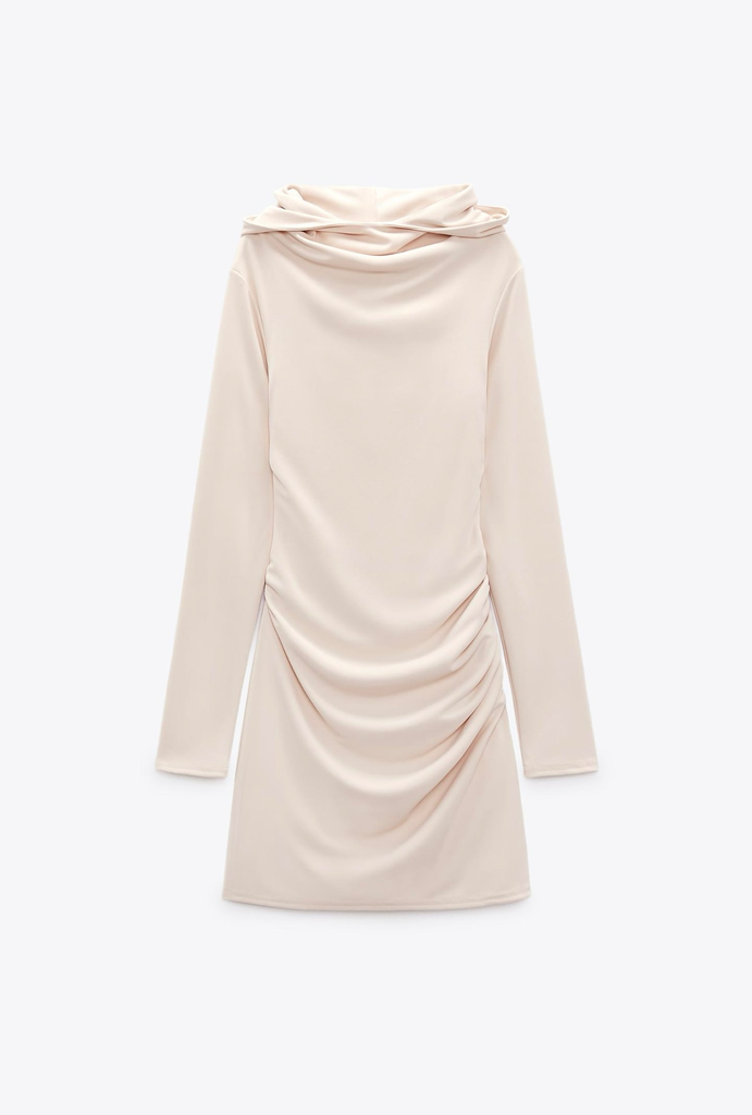 Vestido Espalda Descubierta Capucha