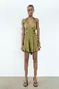 Vestido Satinado Halter
