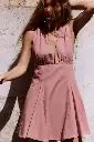 Vestido Corto Cordones