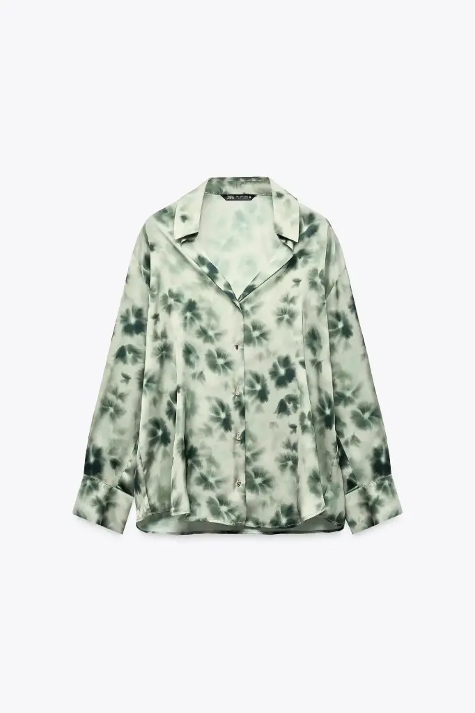 Camisa Satinada Multicolor