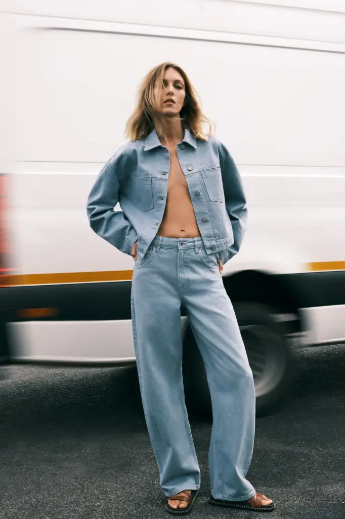 Jeans ZW Collection Tapered Tiro Medio