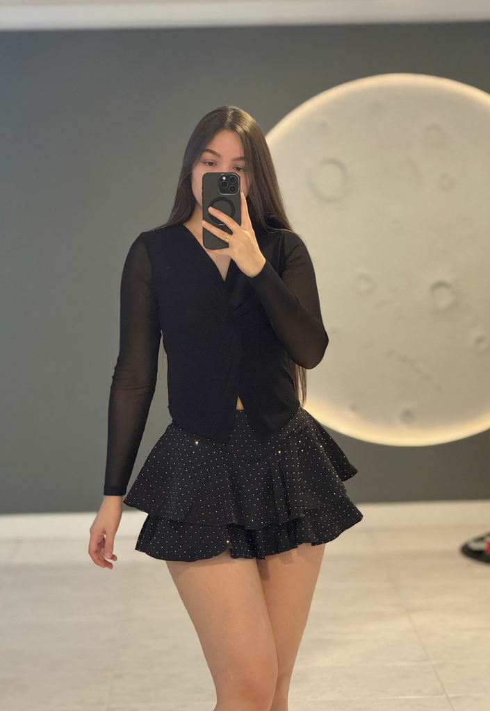 Falda-Short con Brillantes
