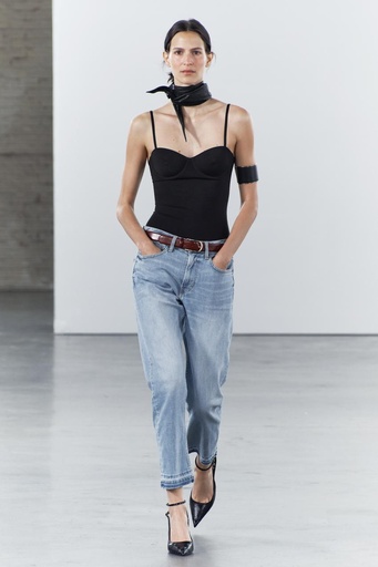 Jeans ZW Collection Slim Relaxed Tiro Medio