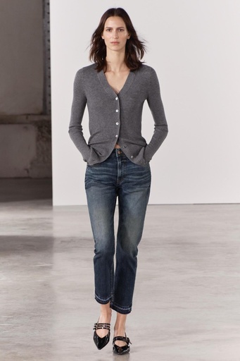 Jeans ZW Collection Loose Slim Tiro Medio