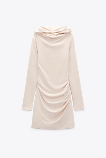 Vestido Espalda Descubierta Capucha