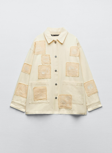 Sobrecamisa Parches Bordados