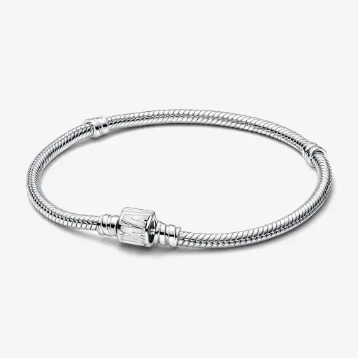 Pulsera Moments Cadena de Serpiente con cierre de logo Marvel