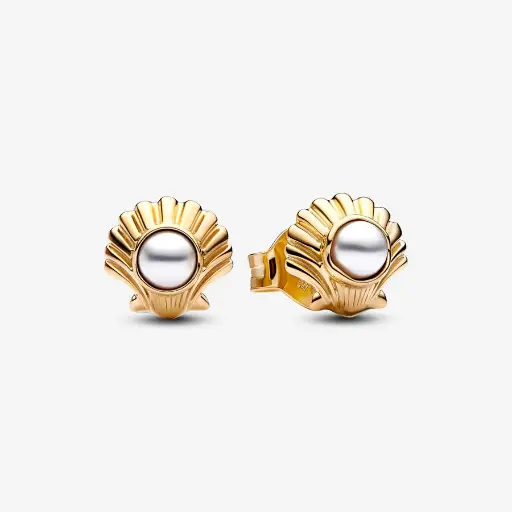 Pendientes de tuerca con forma de concha de La Sirenita de Disney