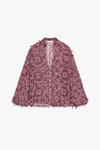 Camisa Estampada Flecos